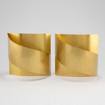 A pair of "Band" wall lamps by Peter Celsing for Falkenbergs belysning.