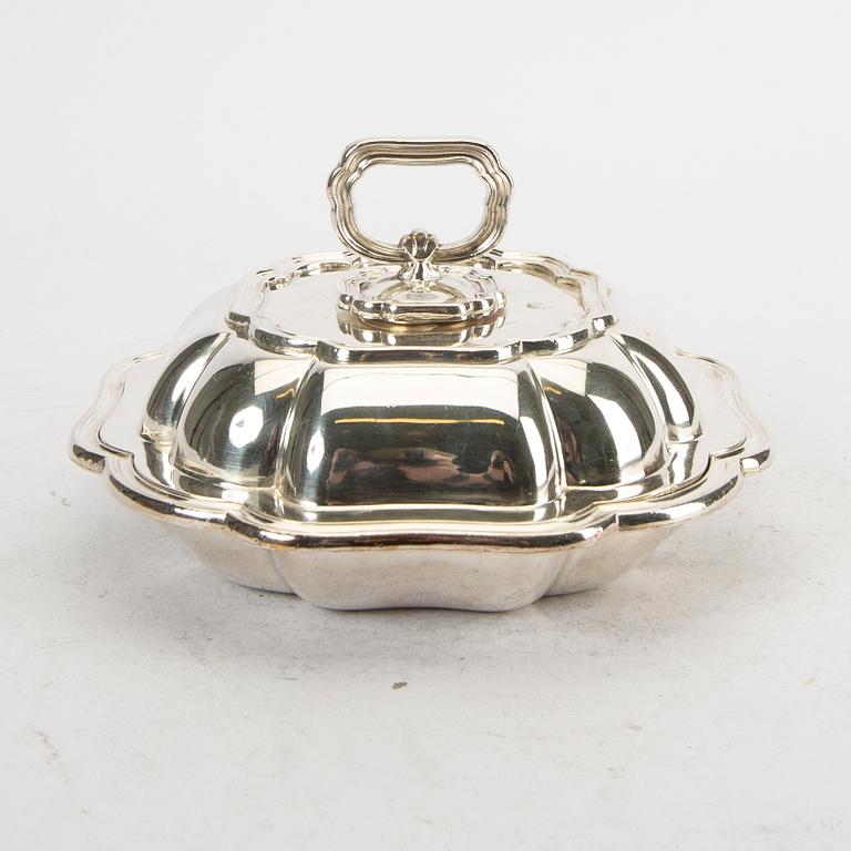 Karotter med lock samt burk med lock NS England 1900-tal.