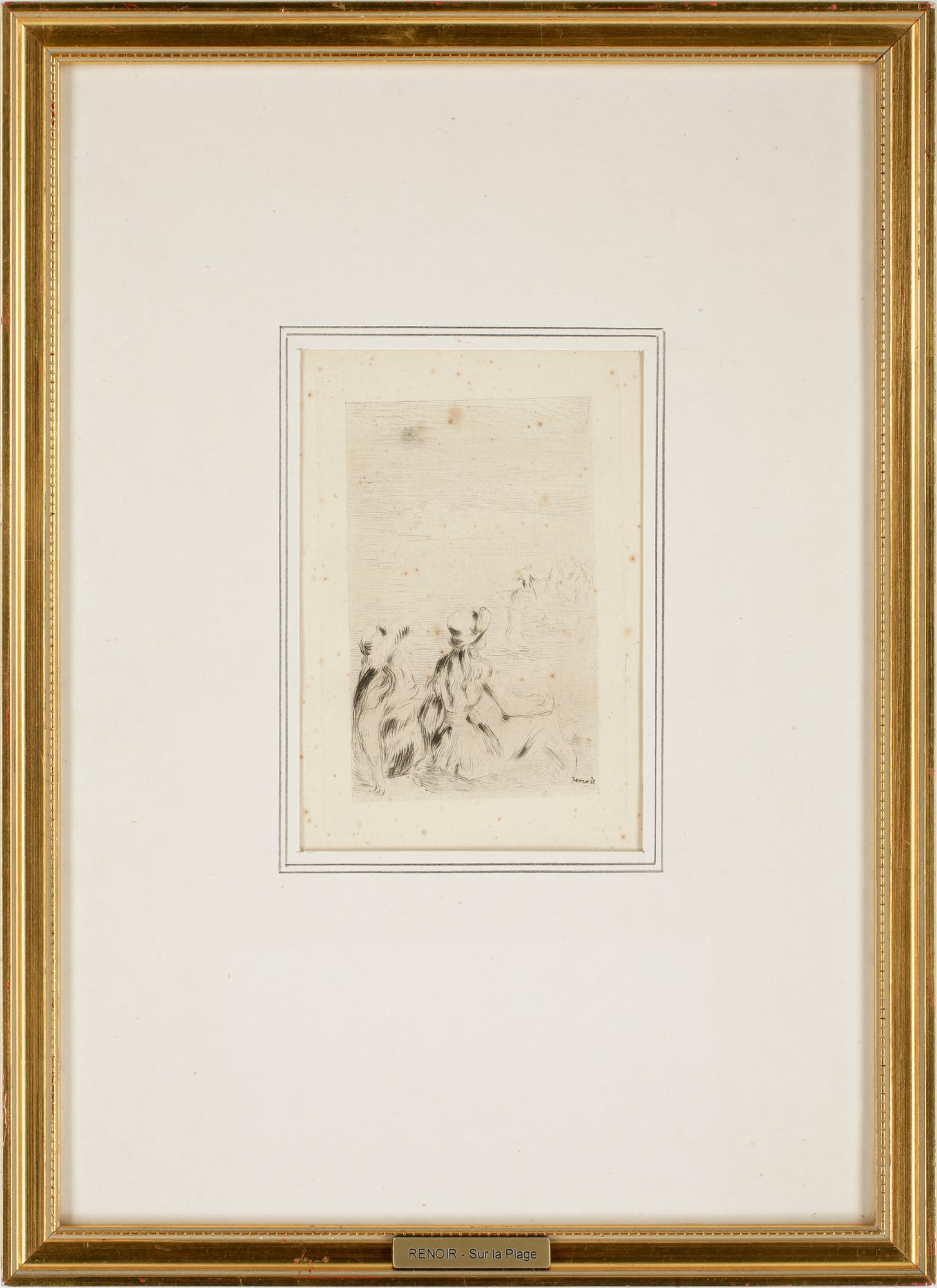 AUGUSTE RENOIR, torrnål.