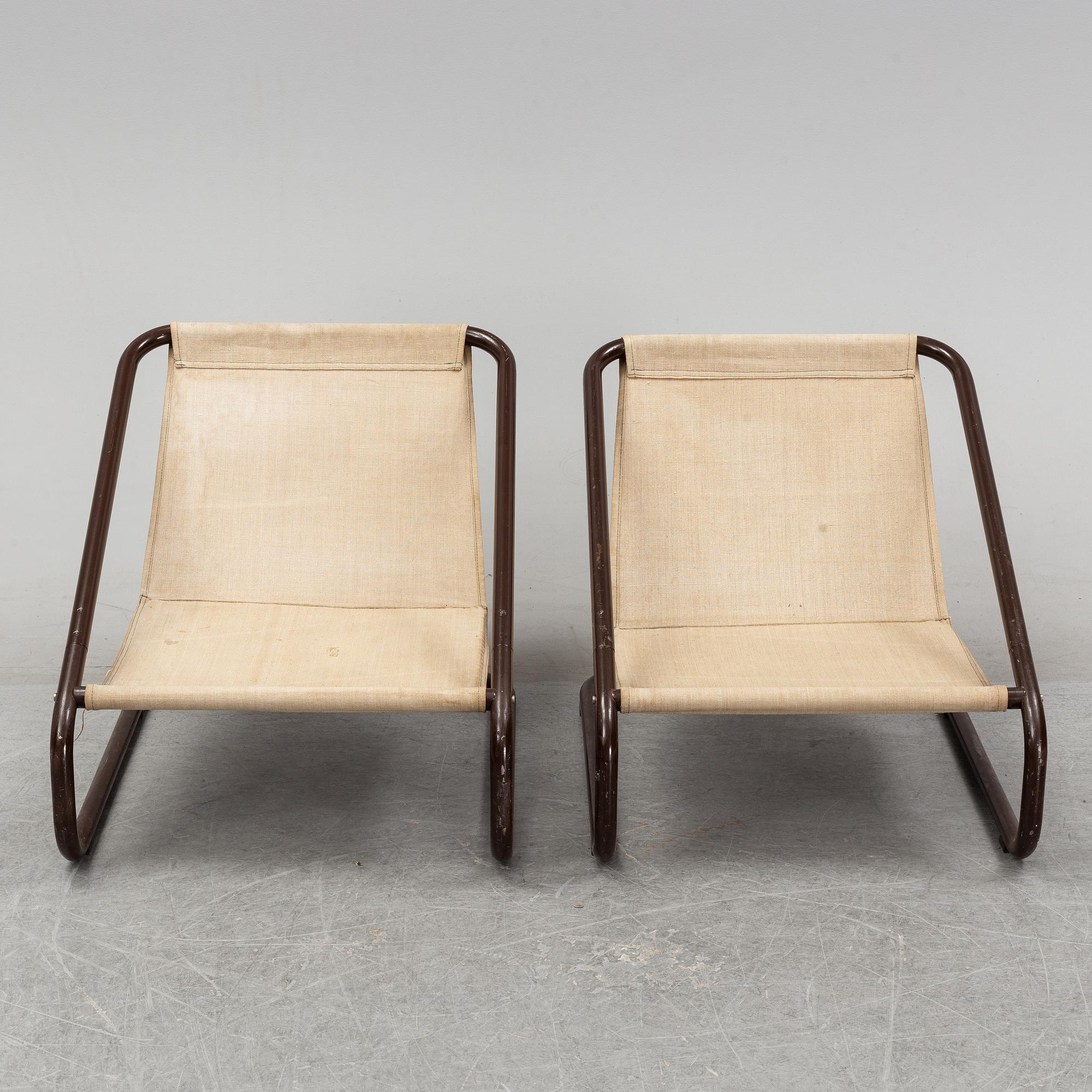 Charlotte Rude & Hjördis Olsson-Une, a pair of 'Gogo' easy chairs, IKEA, 1970's.