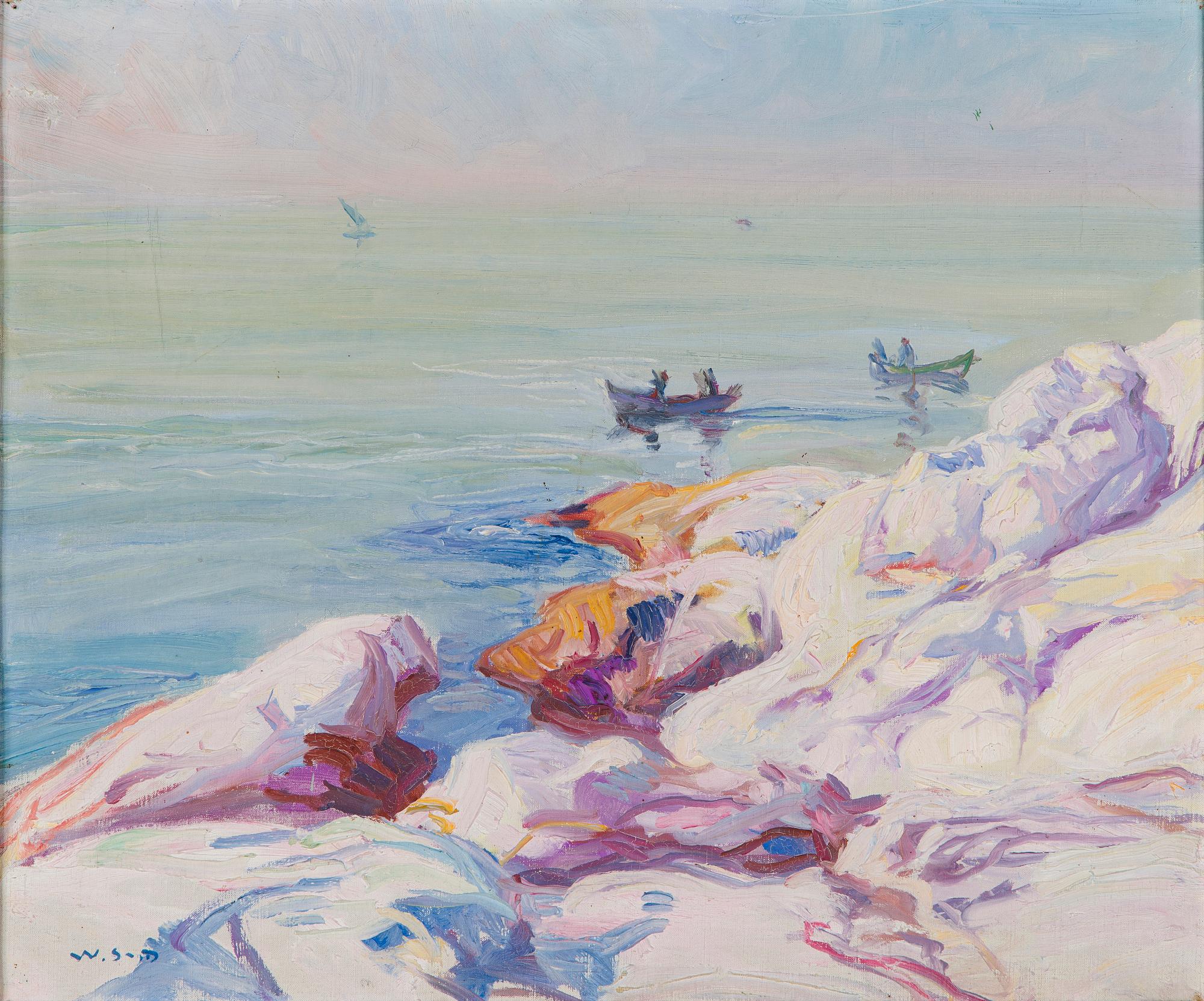 Wilho Sjöström, Båtfärd vid Strandklipporna.