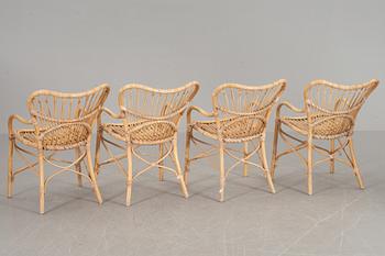 KORGSTOLAR, 4 st, 1900-talets andra hälft.