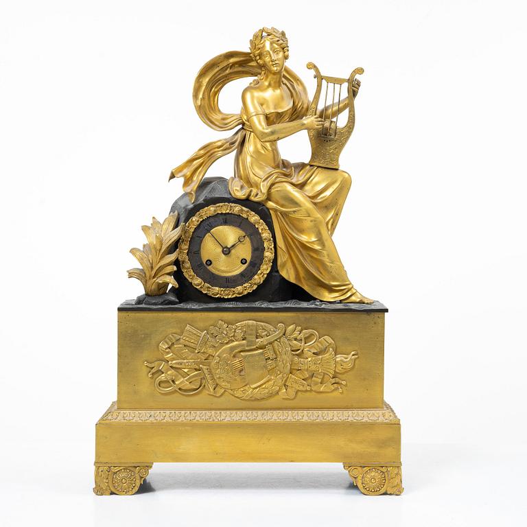 Table pendulum clock, Late Empire, 19th century.