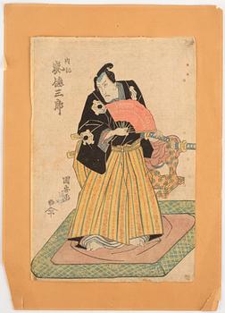 Utagawa Kuniyasu, färgträsnitt, Japan.