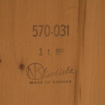 A gate-legged table by Nordiska Kompaniet 1956.