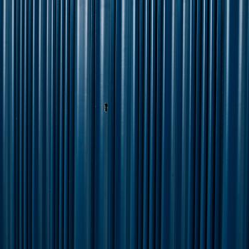 Josef Frank, a blue lacquered cabinet on stand, model nr 2192, by Svenskt Tenn, Sweden.