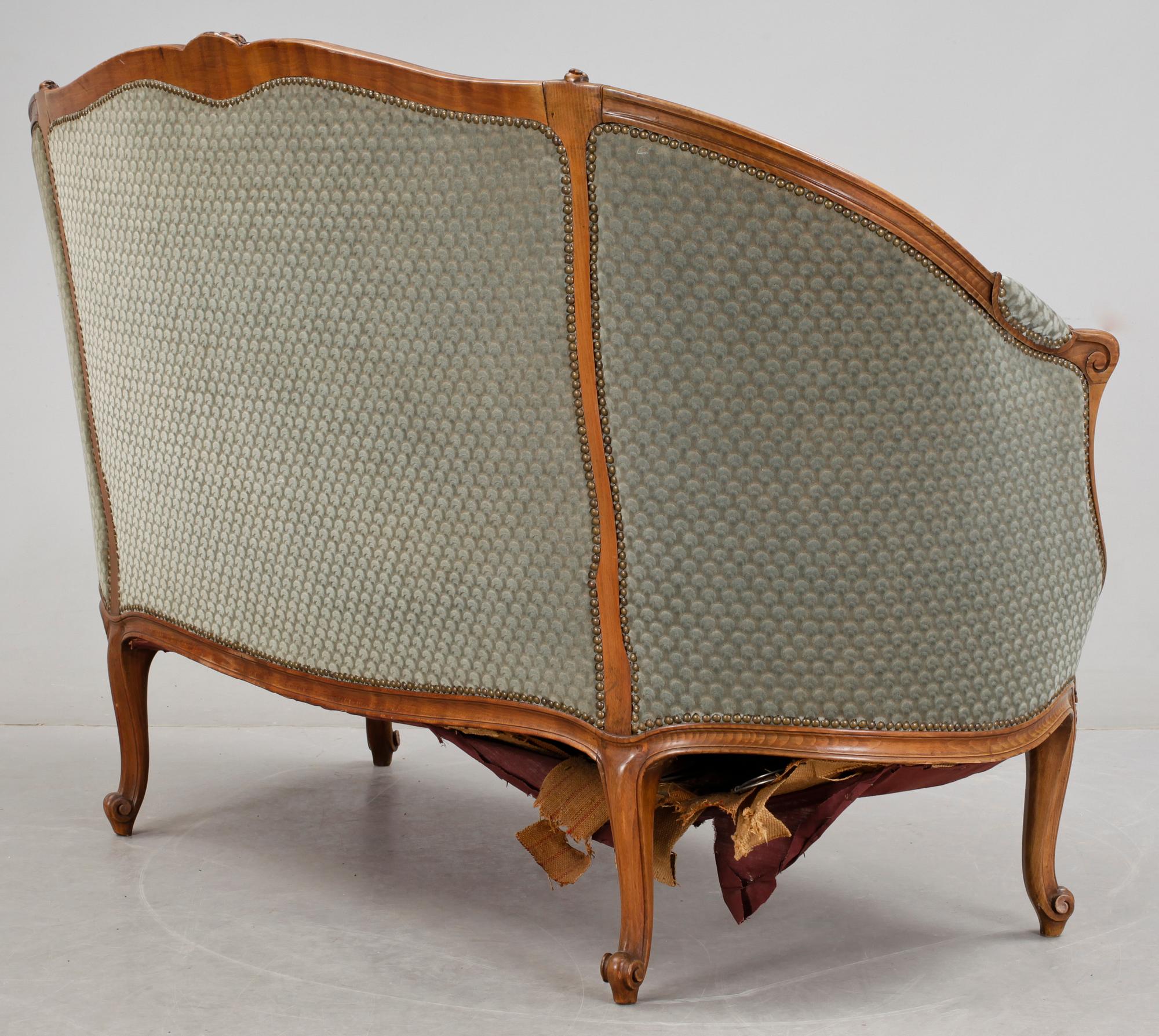 SOFFA. Louis XV-stil, 1900-tal.