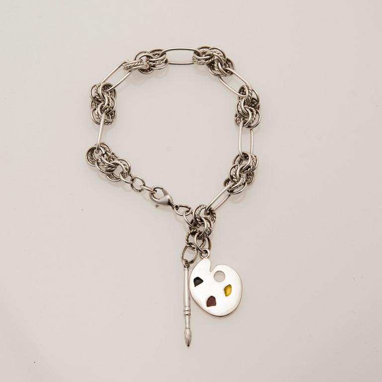 RANNEKORU, hopeaa, Tiffany & Co. Paino 16,4 g.