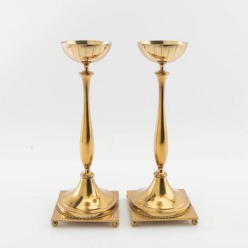 Gunnar Ander,  ljusstakar 1 par Ystad Metall.