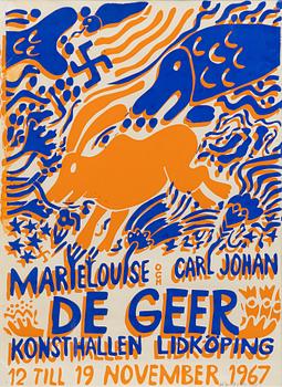 Carl Johan De Geer, "Marie Louise och Carl Johan De Geer - Konsthallen Lidköping 12 till 19 november 1967".