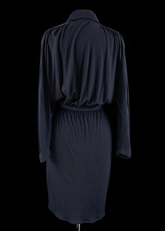 A wrap dress by Thierry Mugler.