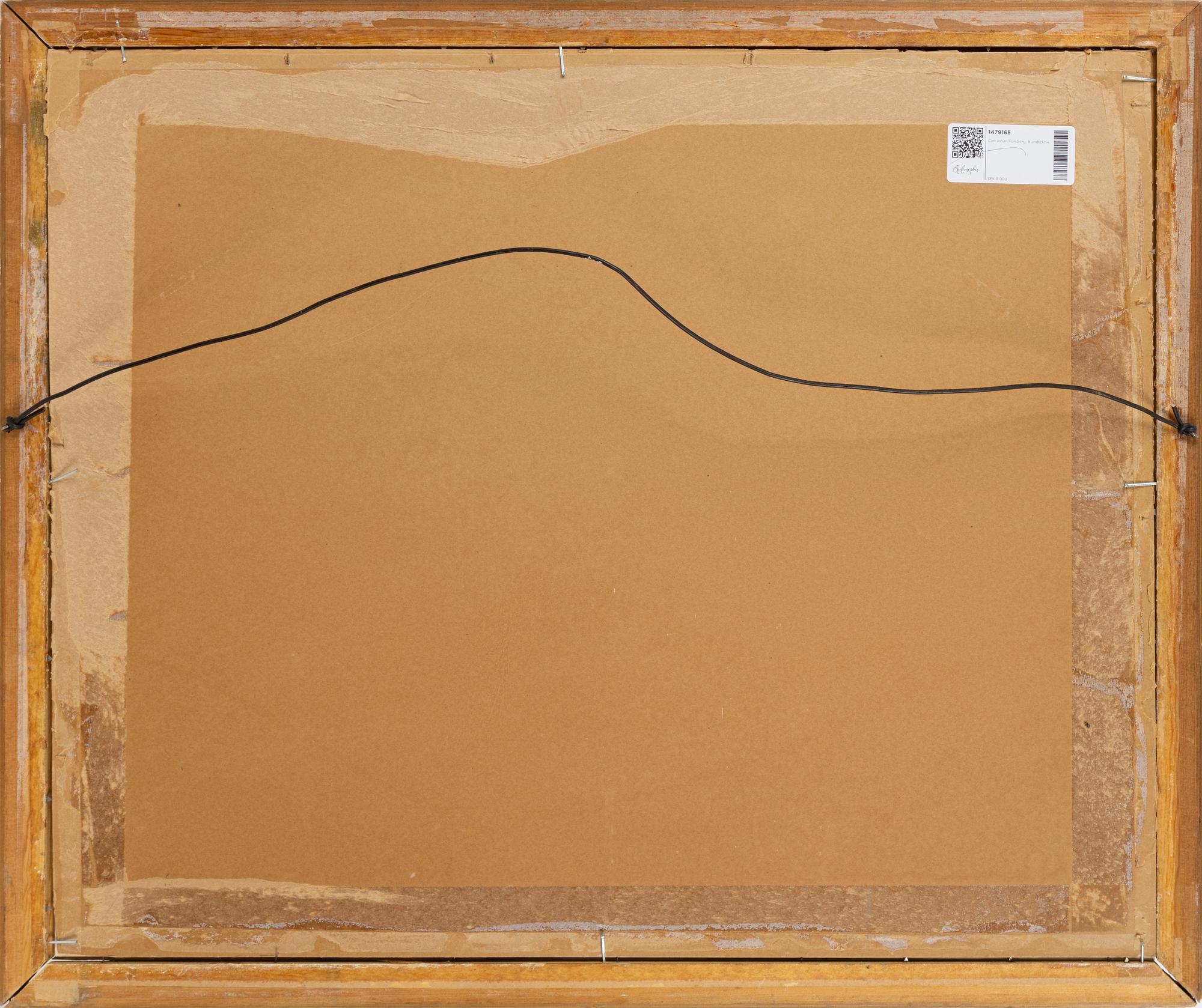 Carl Johan Forsberg, watercolour, signed and dated Sønderho Havn XXII. (1922).