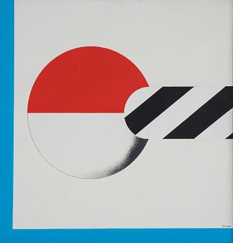 KUMI SUGAÏ, acrylic on canvas, signed Sugai. On verso signed Sugai and dated 1970.