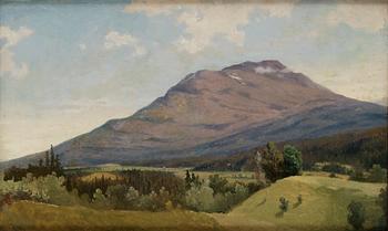 839. Gustaf Wilhelm Palm Tillskriven, Sommarlandskap med fjäll (Åreskutan?).