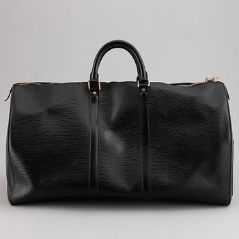 Louis Vuitton, Weekendbag 'Keepall Epi 55'.