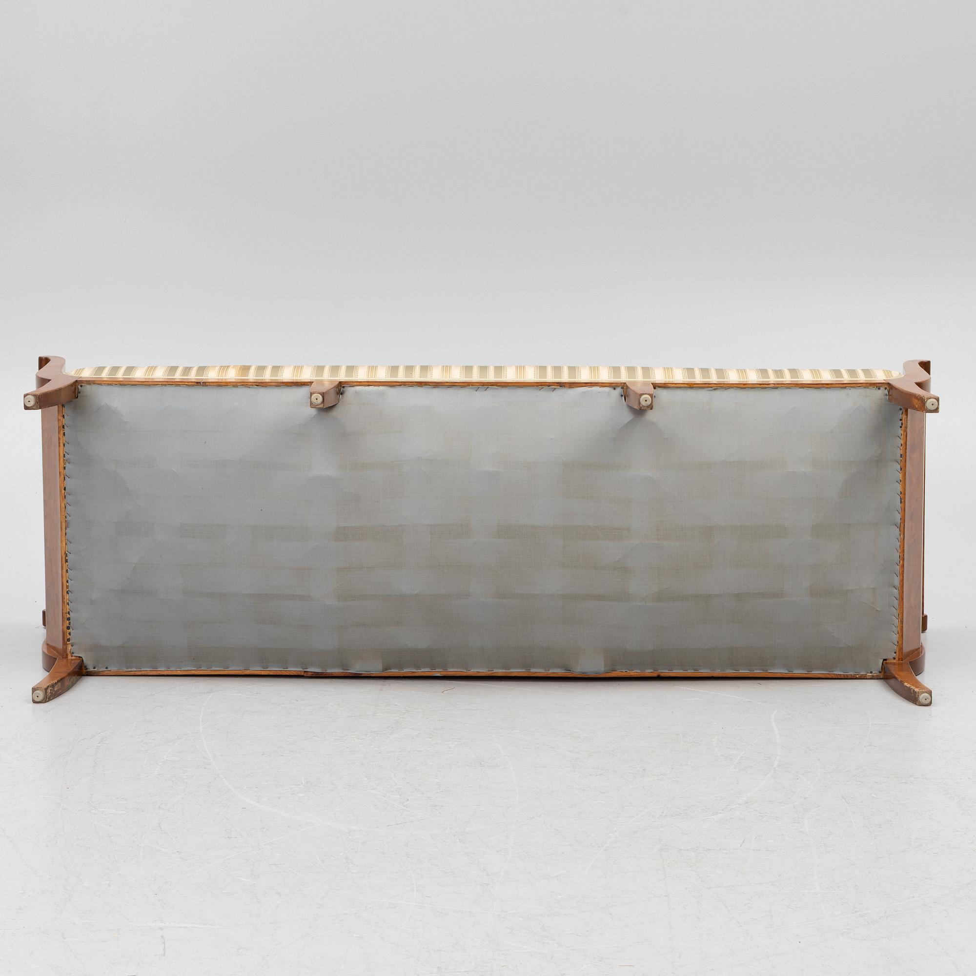 Carl Malmsten, a Swedish Grace sofa, Svenska Möbelfabrikerna, Bodafors, 1920s.