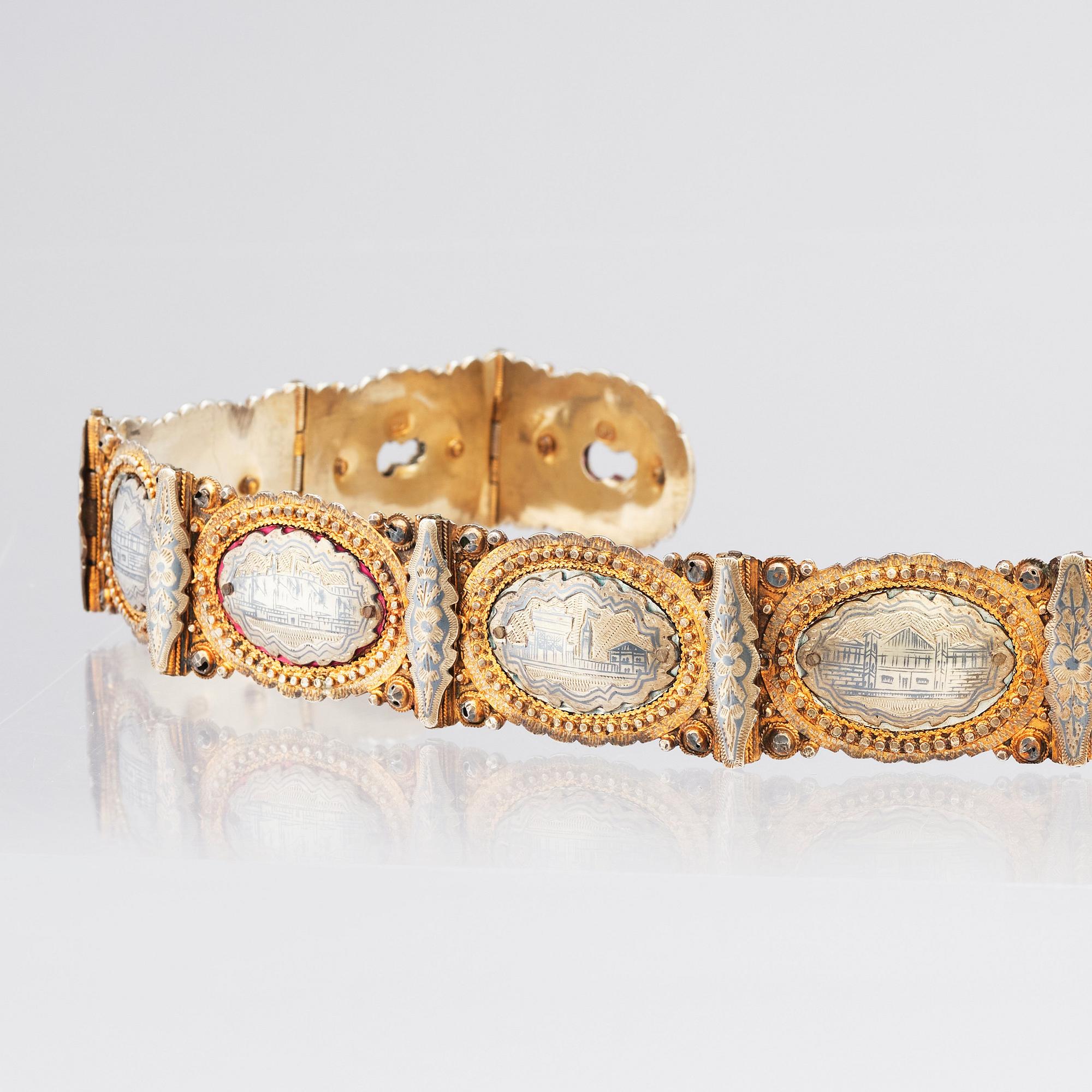 An Ottoman empire / Armenian bridal belt, around 1890-1910.