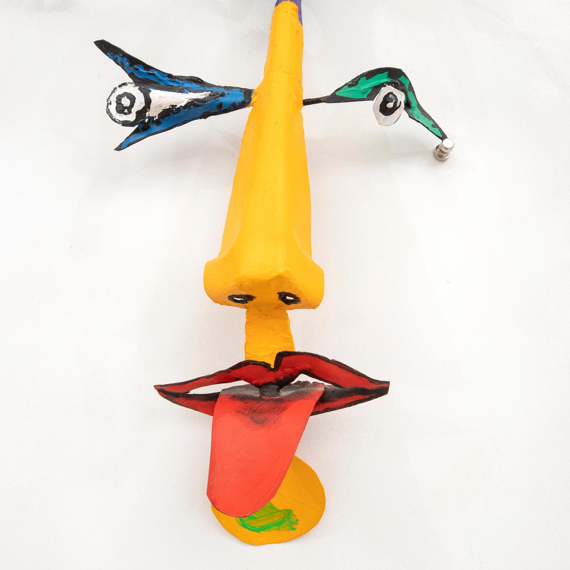 Timo Solin, a signed painted metal sculpture.