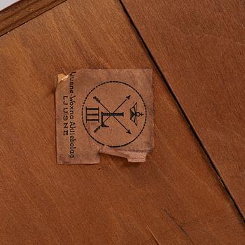 A ahogany-veneered 1940's/50's bookcase.