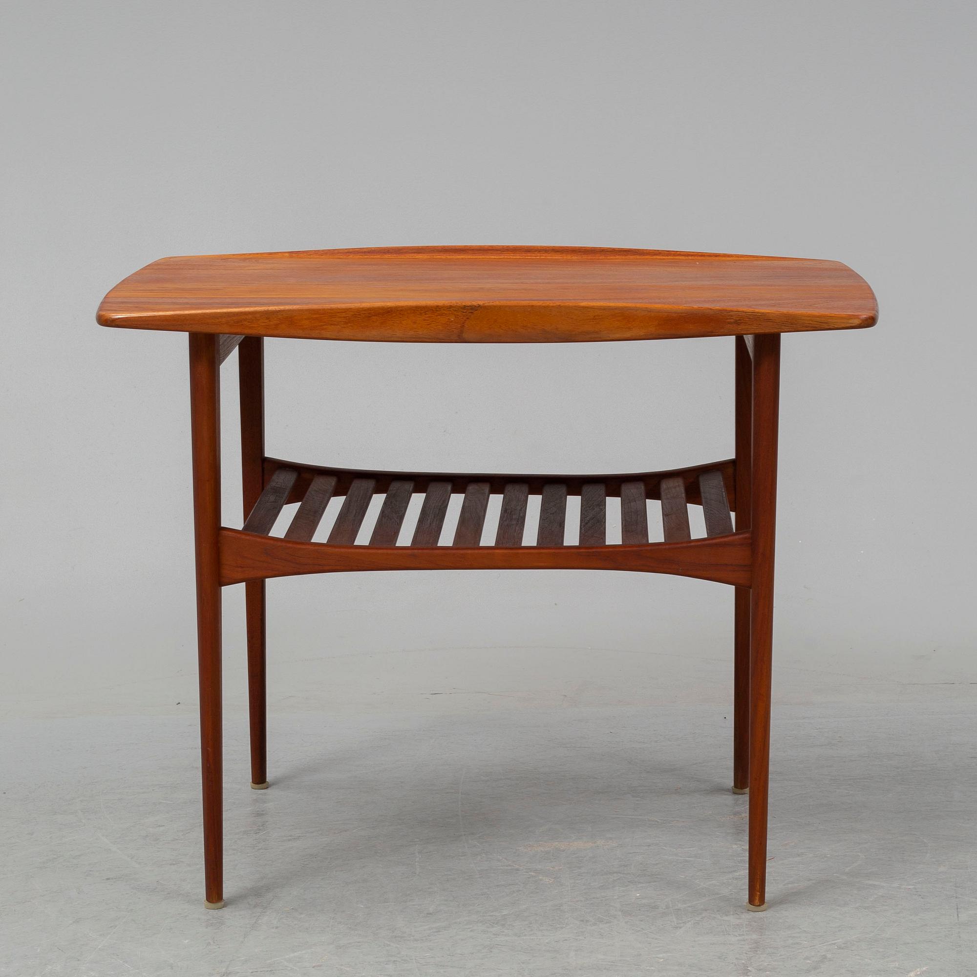 A teak coffee table, France & Daverkosen, Denmark.
