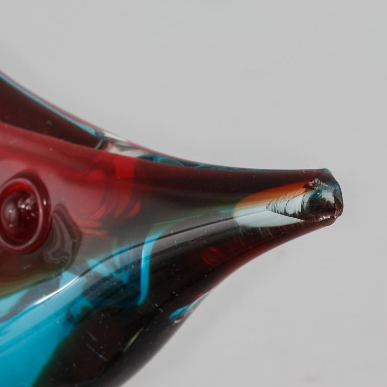 FIGURIN, glas, troligen Murano. 1900-talets andra hälft.