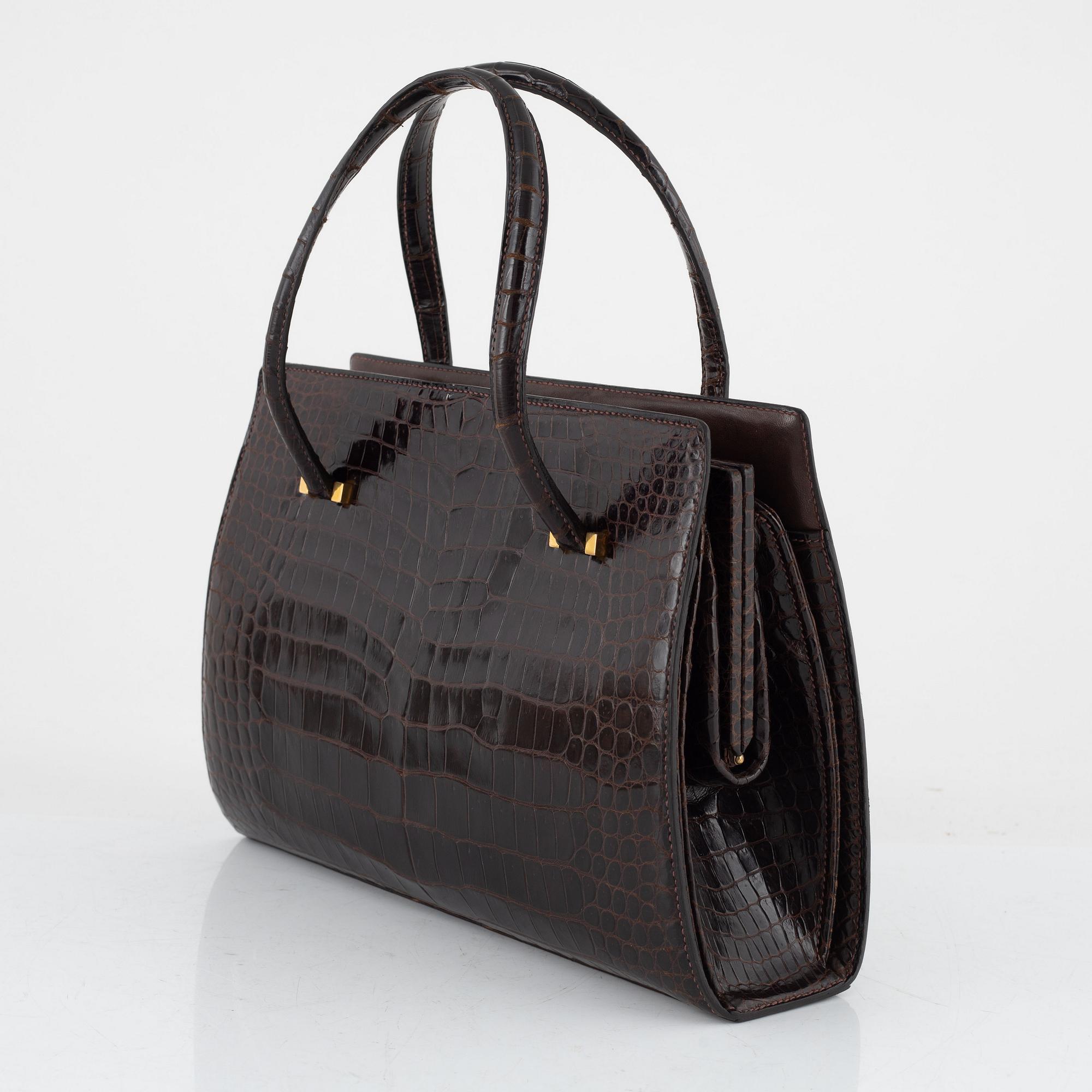 Hermès, väska "Sac Topaze", vintage, tillverkad innan år 1945.