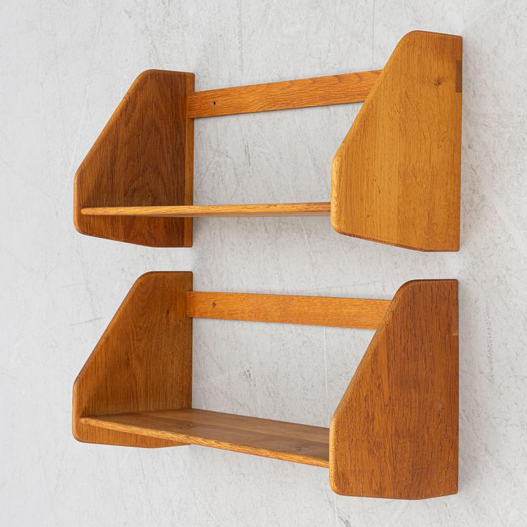 Hans J Wegner, vägghyllor, ett par, Ry Möbler, Danmark, 1960-tal.