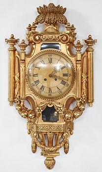 VÄGGPENDYL, gustaviansk stil, 1900-tal.