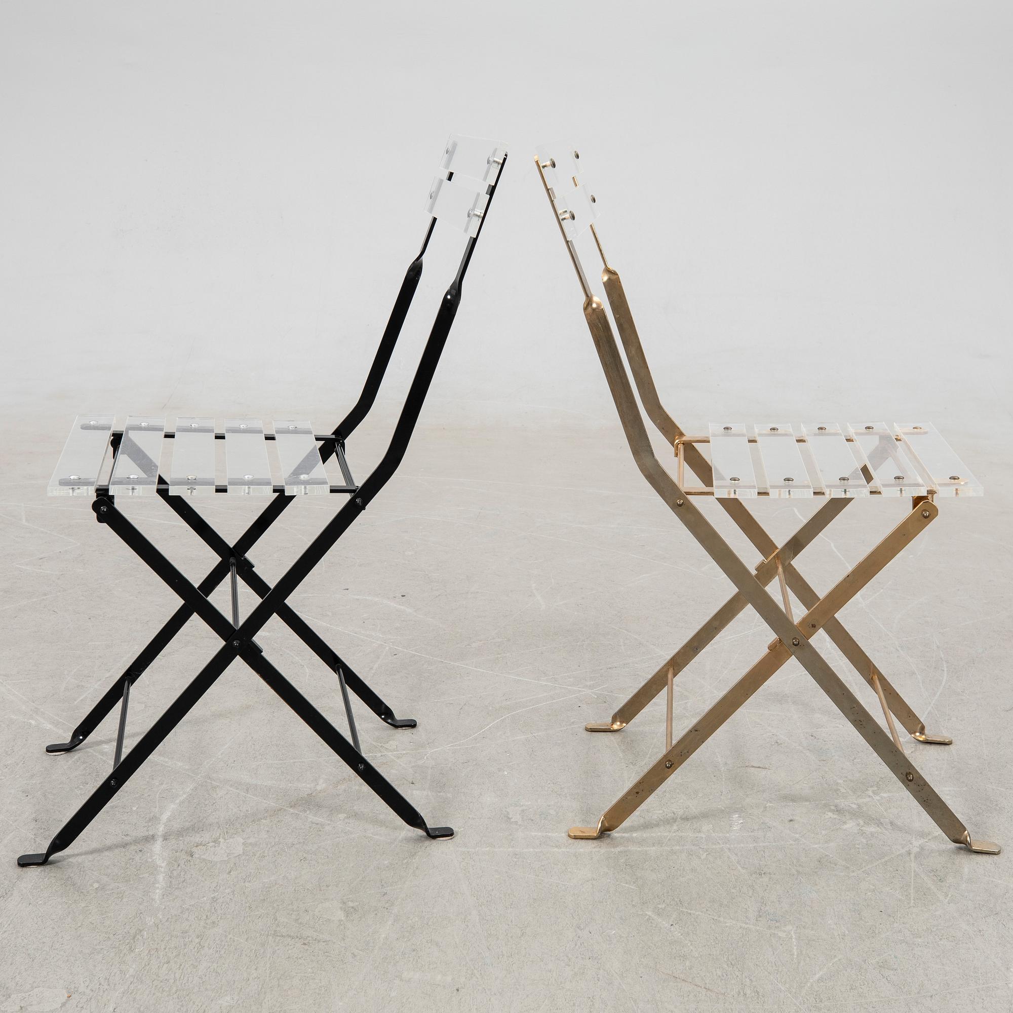 Yonel Lebovici, chairs, 4 pcs, "Les Invisibles".