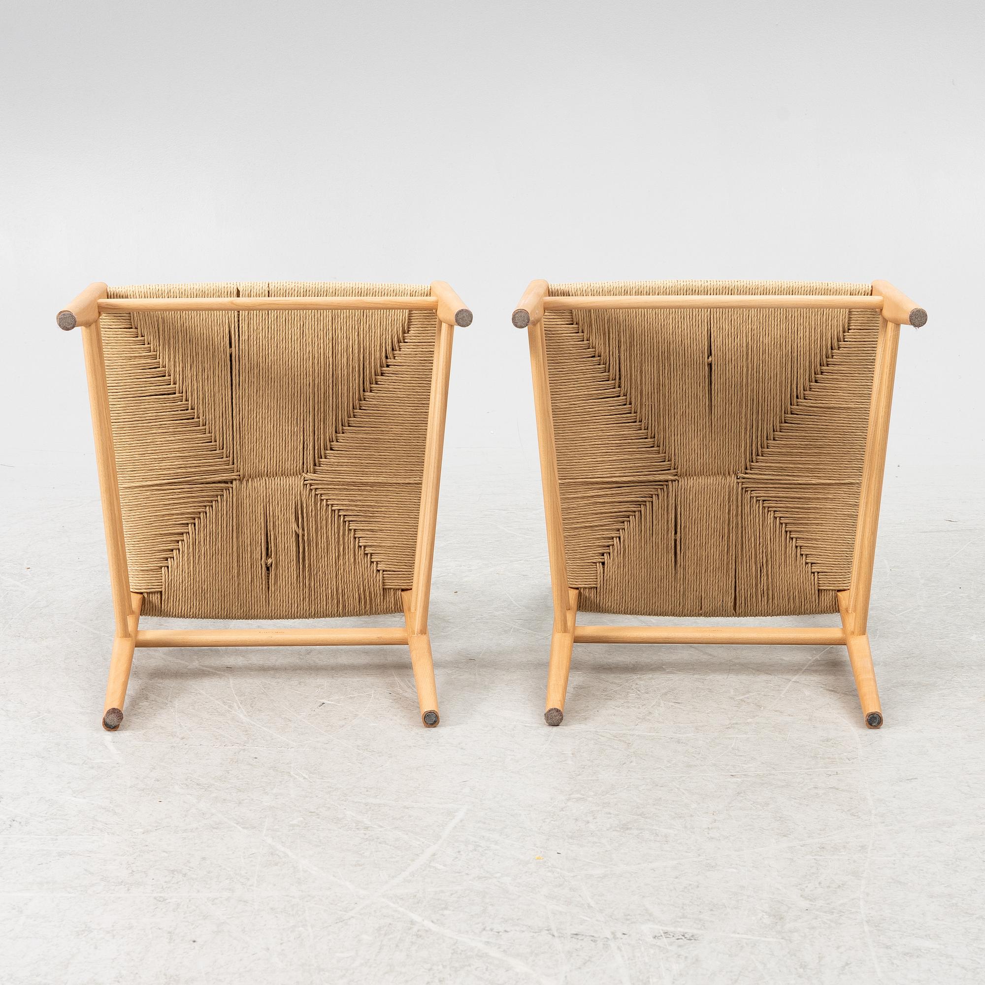 Gio Ponti, A pair of 646 Leggera chairs, Cassina.