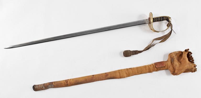 OFFICERSSABEL, (pallasch) för kavalleriet. Modell 1893.