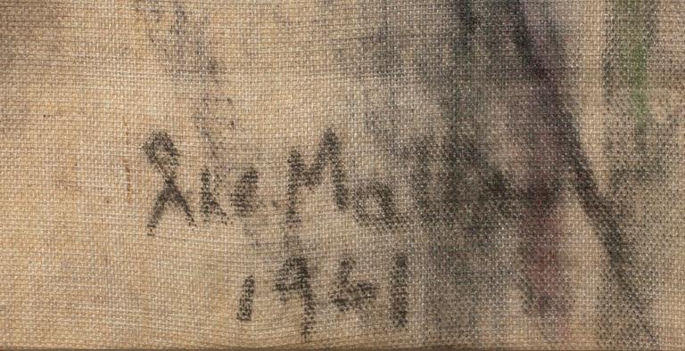 ÅKE MATTAS, sekatekniikka, signeerattu ja päivätty 1961.