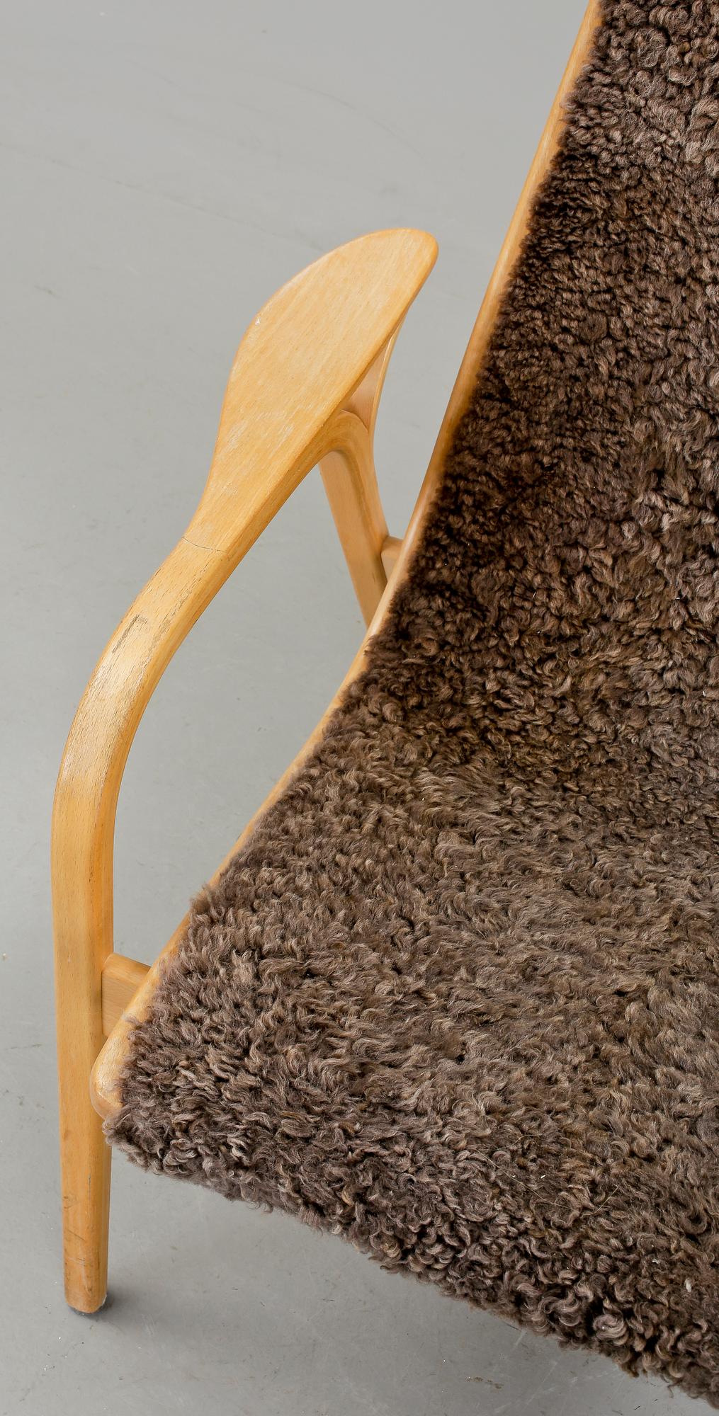 FÅTÖLJ, "Lamino", Yngve Ekström, Swedese, sent 1900-tal.