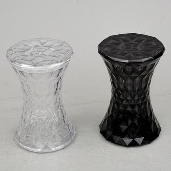PALLAR, 2 stycken, "Stone", Marcel Wanders för Kartell, formgiven 2006.