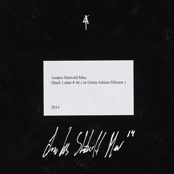 Anders Sletvold Moe, "Black Letters".