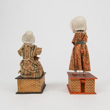 Two mechanical figures Germany second half of the 19th century.