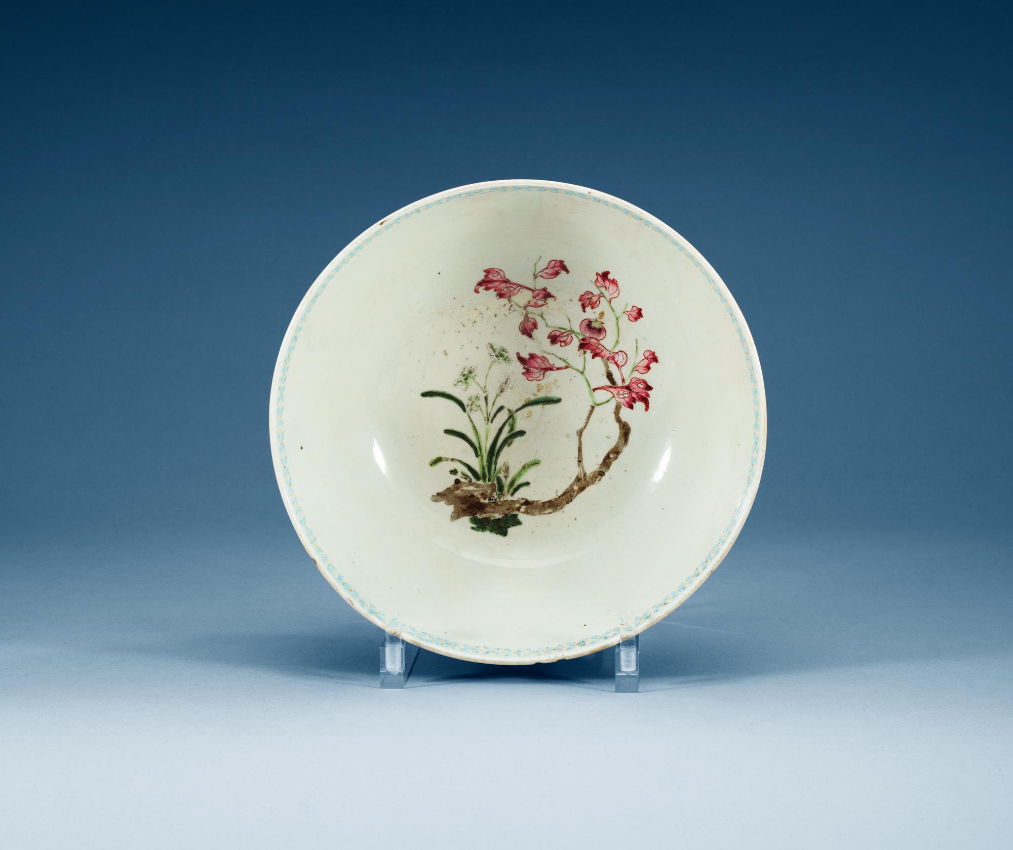 BÅLSKÅL, porslin. Qing dynastin, Qianlong (1736-95).