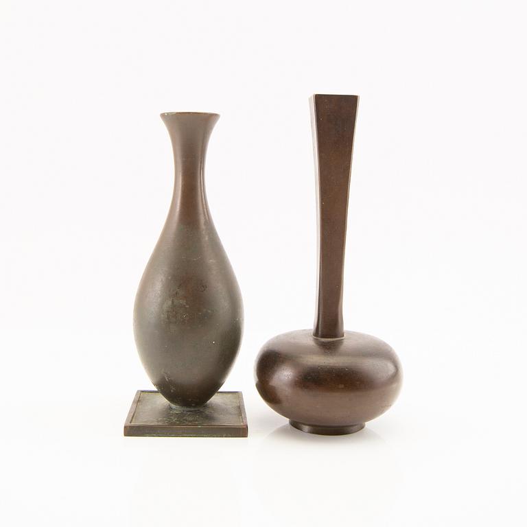 Vases 2 pcs GAB 1940s bronze.