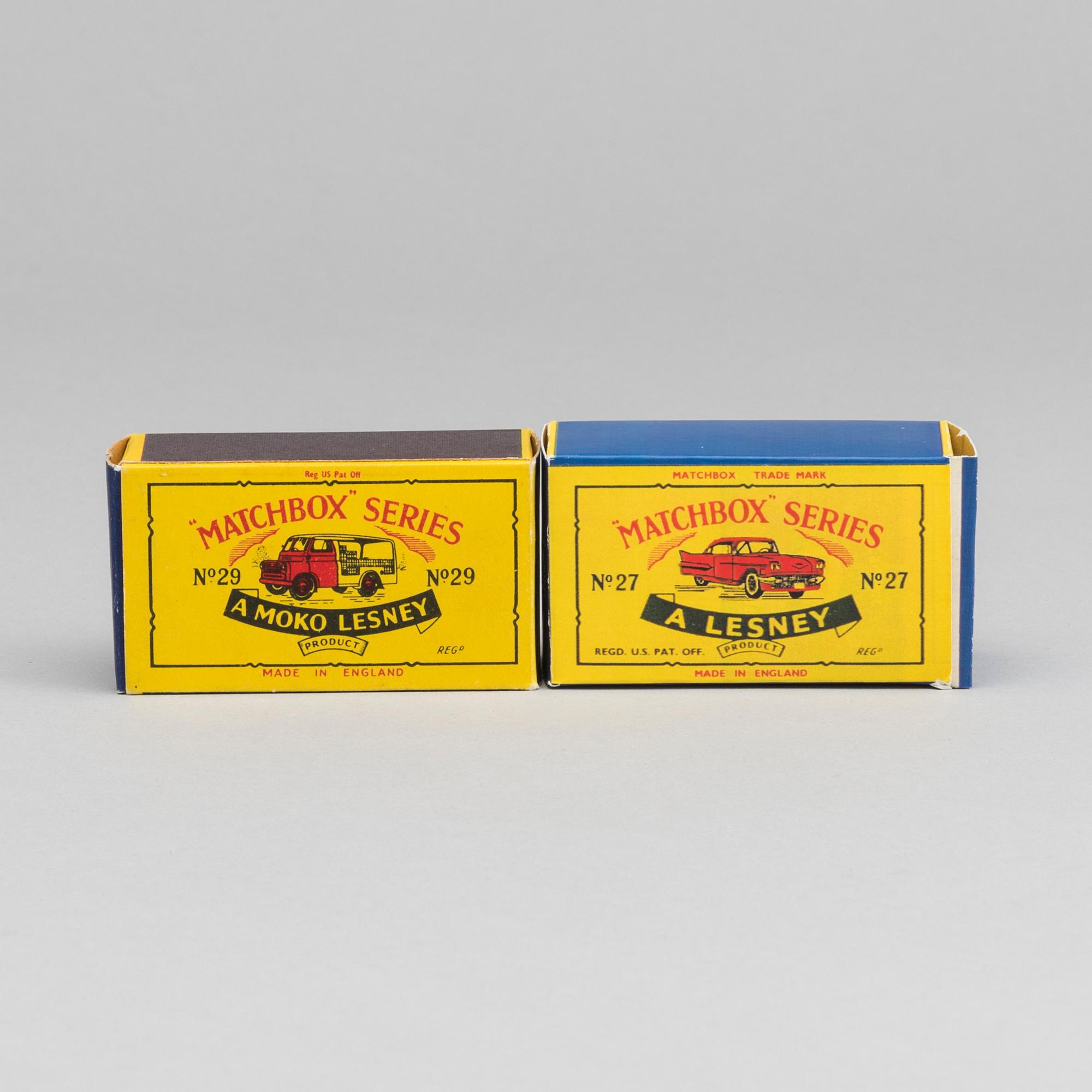 LESNEY MATCHBOX SERIES, 2 pcs.