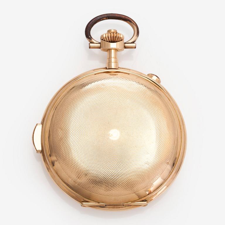 Nestor Delevaux, fickur, savonett, minutrepeter, kronograf, 62,5 mm.