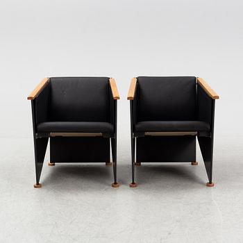 Torbjörn Ahlström, a pair of elm armchairs.