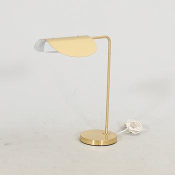 A Bergboms brass table lamp later part of the 20th century.
