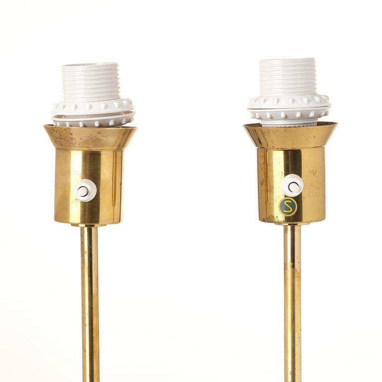 Eje Ahlgren, bordslampor, ett par, modell B 04, Bergboms, Malmö, 1960-tal.