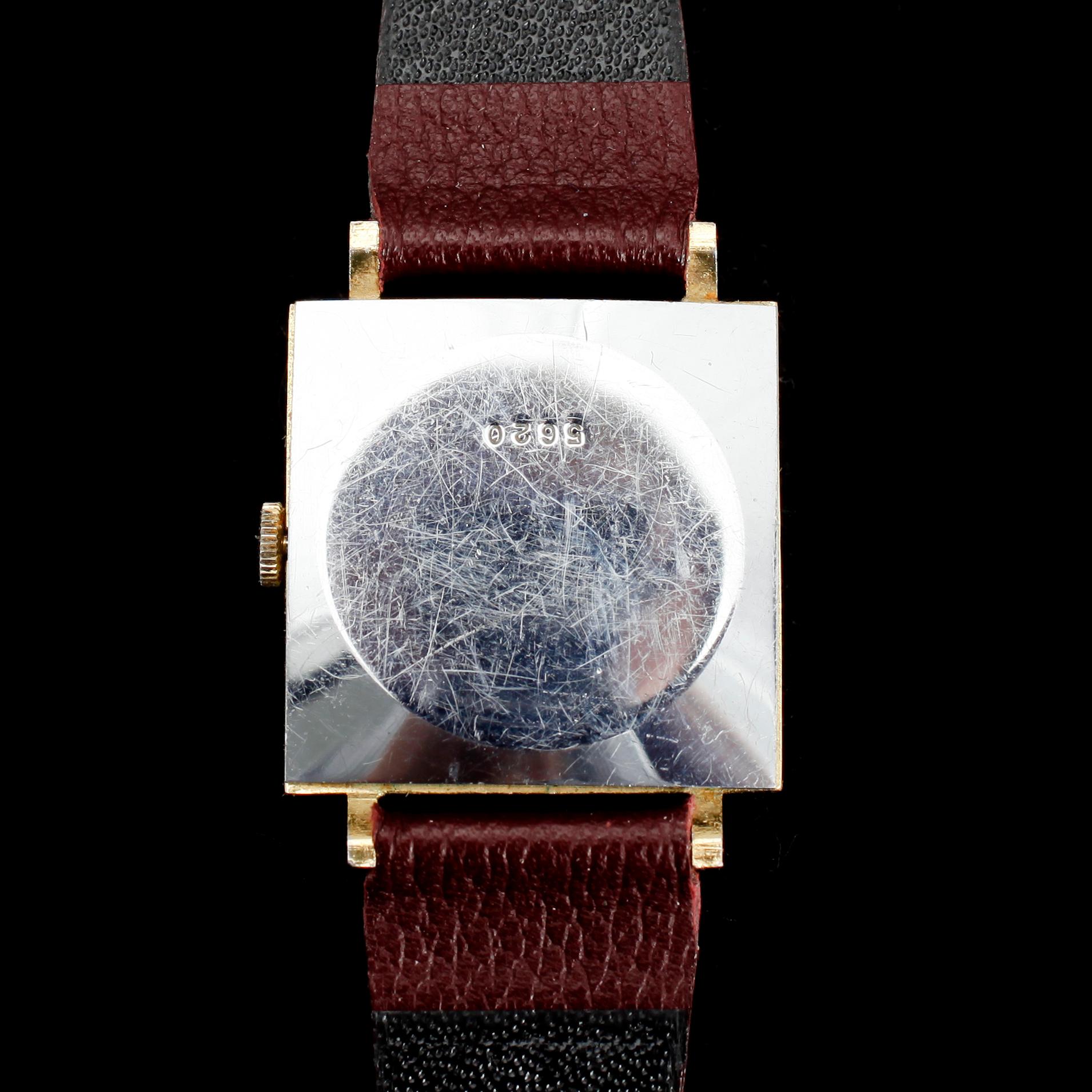 ARMBANDSUR, guld på stål, Eden, Antimagnetic, 1900-talets mitt.