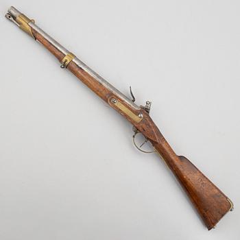 A Swedish flintlock gun.