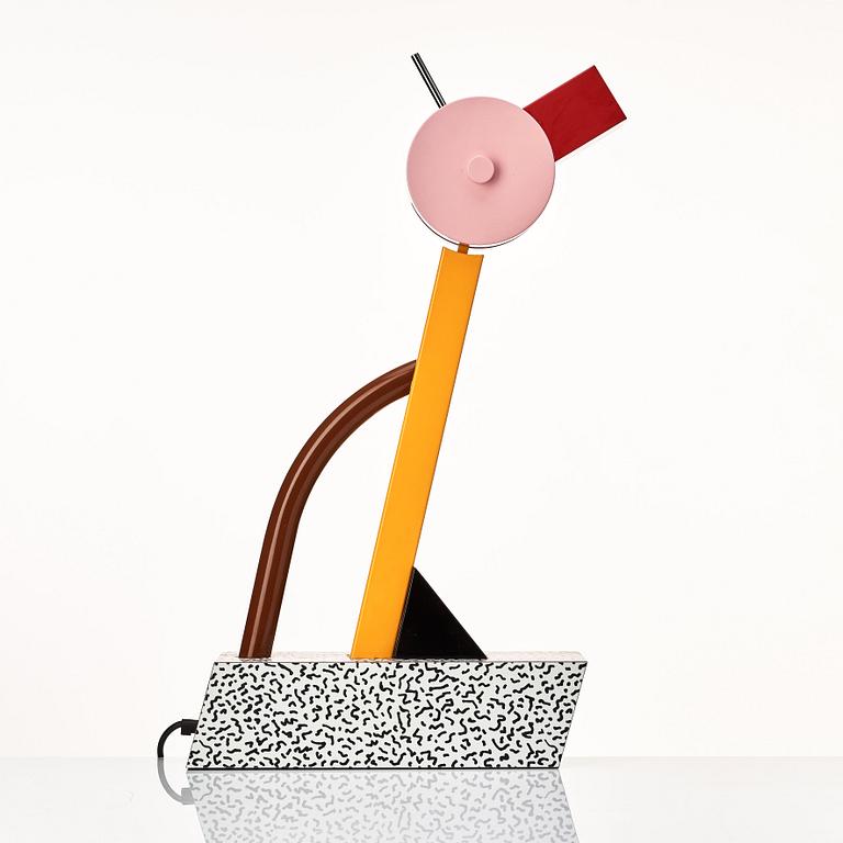 Ettore Sottsass, "Tahiti", bordslampa, Memphis, Milano, efter 1981.