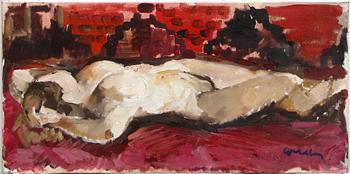 BERTIL WAHLBERG, olja på duk, sign.