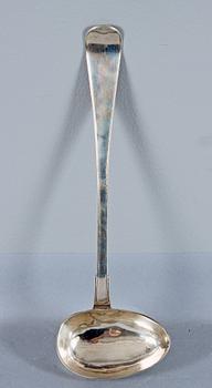 SOPPSLEV, silver, Julius Bergs, Stockholm, 1783. Ca 270 g.