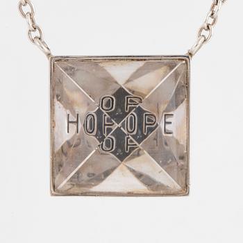 EFVA ATTLING, pendant, sterling silver with rock crystal.