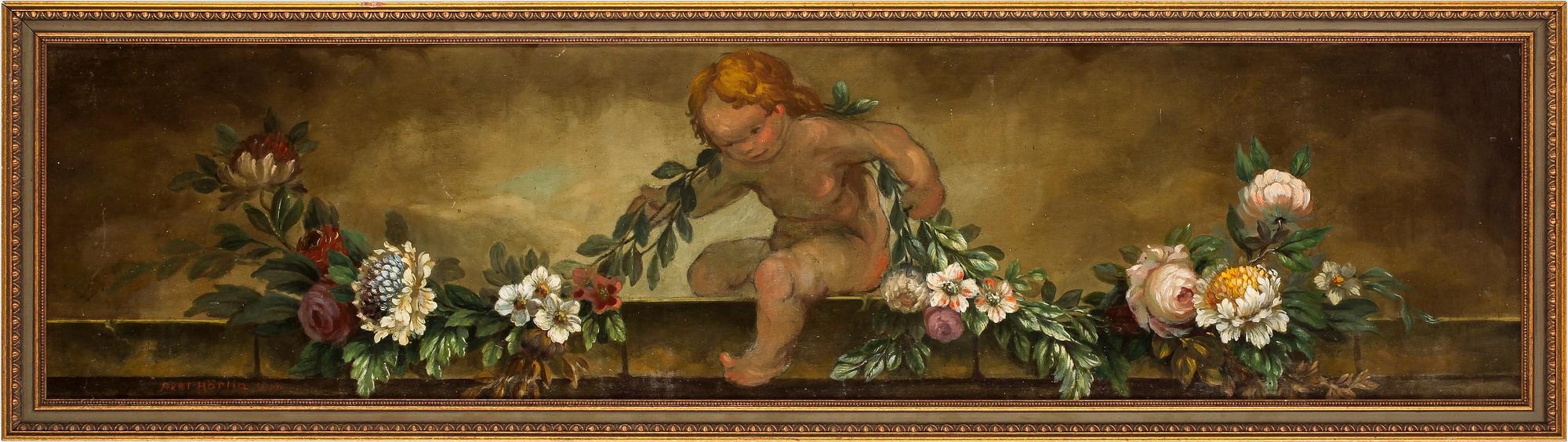 AXEL THEODOR HÖRLIN, olja på duk, signerad och daterad 1918.